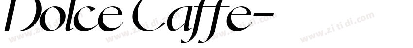 Dolce Caffe字体转换